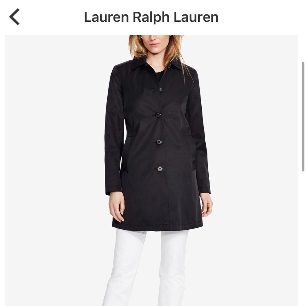 NWT Lauren Ralph Lauren XS Single Breasted Trench